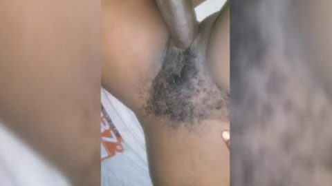 Chubby Naija Girl Enjoying Raw Hairy Pussy