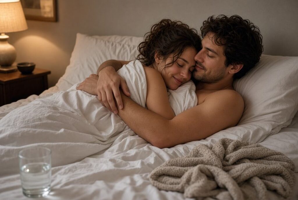 Aftercare after squirting or female ejaculation: water, cleanup, and no pressure